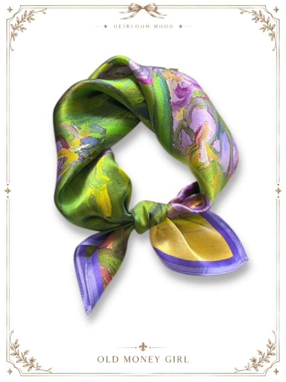 100% Mulberry Silk Square Scarf Neckerchief Hair Wrap Bandana 21 Inch